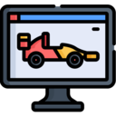 computer,transportation,monitor,screen,car,racing,race,formula 1